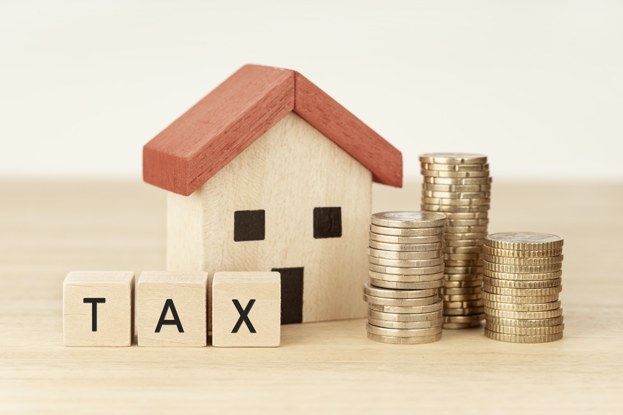 Concept of paying tax for housing and property