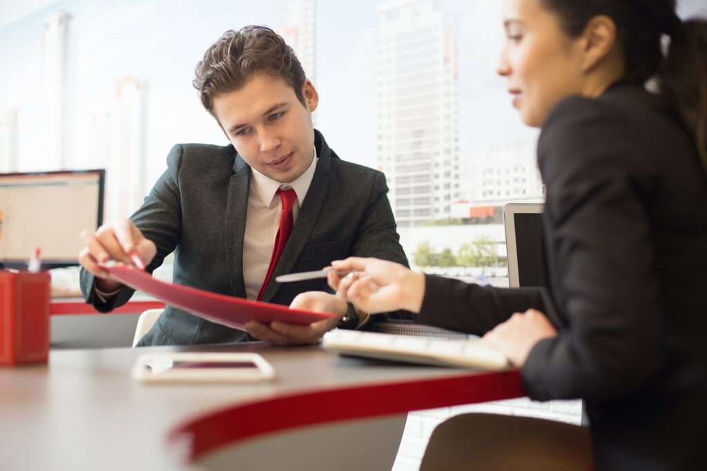 Real Estate Agent in Meeting